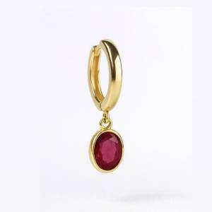 Ruby Drop Küpe 