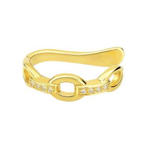 Geçme Zincir Cuff / Sarı