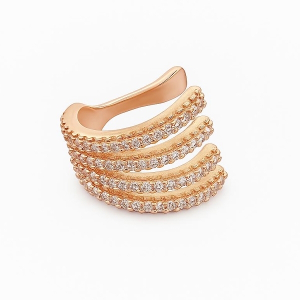 Dört Taş Şerit Ear Cuff