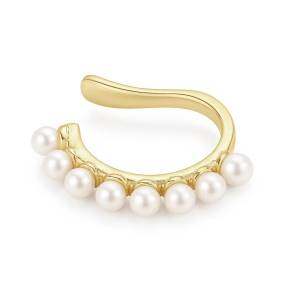 İnci Ear Cuff / Sarı