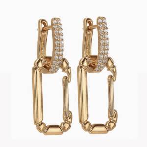 Octagon Küpe / Rose