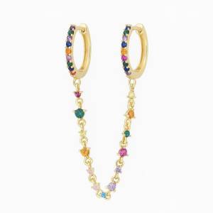  Jane Color Mix Çift Halka Küpe