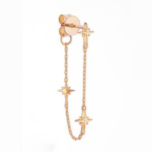 Trio Şimal Zincir Küpe / Rose