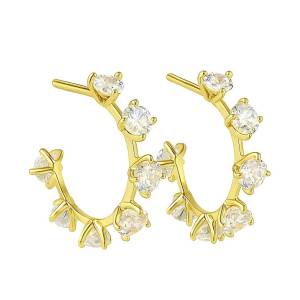 Yedi Taş Halka Küpe 