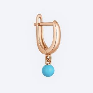 Firuze Top Halka Küpe