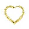 Bone Kalp Halka Küpe L / Sarı