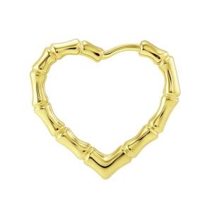 Bone Kalp Halka Küpe L / Sarı