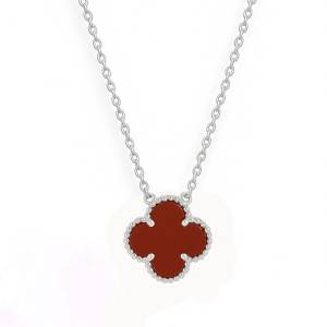 Bordo Clover Kolye