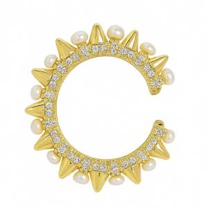 İnci Big Bullet Ear Cuff