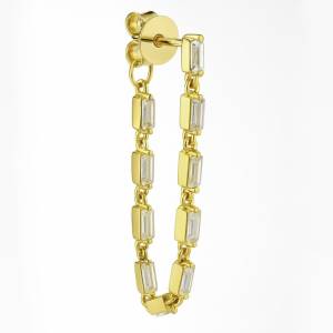 Begi Tamtur Zincir Küpe / Sarı