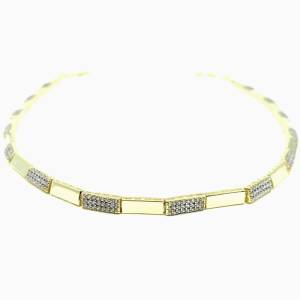 Pave Plain Choker Kolye