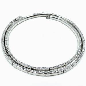 Strip Line Choker Kolye (Beyaz)