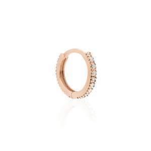 Çift Taraflı Halka Küpe (Rose) / 1,3 mm