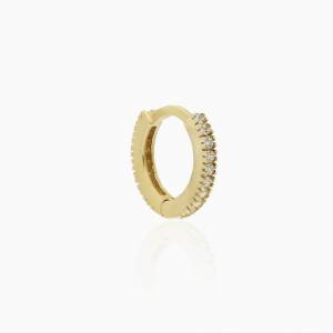 Çift Taraflı Halka Küpe (Sarı) / 1,3 mm