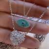 İthal Firuze Evil Eye Kolye - 17378