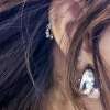 İthal Jane Bubble Halka Piercing (Beyaz) - 17656