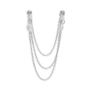 Isabella Chain Küpe 2 / Beyaz