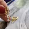 Isabella Hoop Küpe 1 / Sarı - 18136