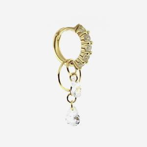 Isabella Hoop Küpe 1 / Sarı