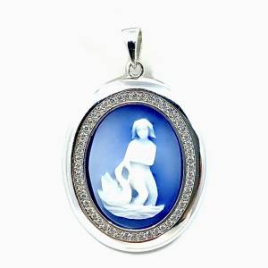 Cameo Kolye Ucu 4 / Beyaz