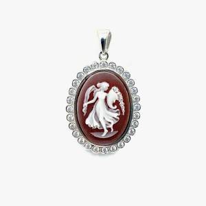 Cameo Kolye Ucu 6 / Beyaz