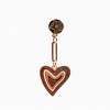 İthal Heart Star Küpe (Rose)