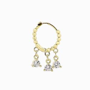 İthal Jane Bubble Halka Piercing (Sarı)
