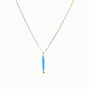 Blue Fish Kolye 