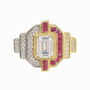 Fuşya Merlot Yüzük / Sarı