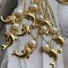 Luna Pearl Dolphin Kolye - 18583