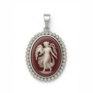 Cameo Kolye Ucu 6 / Beyaz