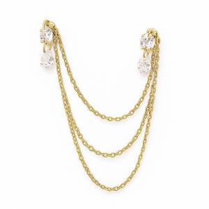 Isabella Chain Küpe 2 / Sarı 