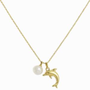 Luna Pearl Dolphin Kolye