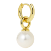 Big Pearl Halka Küpe / Sarı
