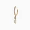 İthal Bezel Begi Küpe (Rose)