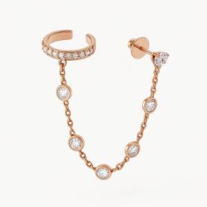 Bezel Chain Küpe & Ear Cuff
