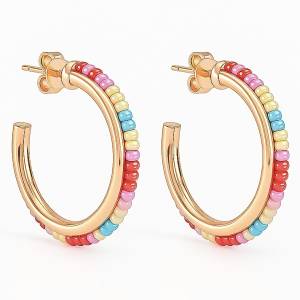 Color Mix Halka Küpe L