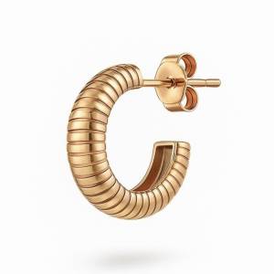 Çizgi Halka Küpe / Rose