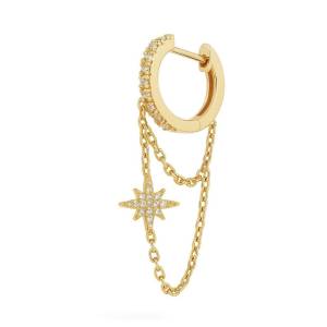 Şimal Zincir Halka Küpe 