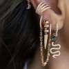 Yeşil Drop Serpent Küpe 2 - 11282