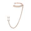 Baget Tektaşlı Ear Cuff / Rose