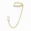 Baget Tektaşlı Ear Cuff / Sarı