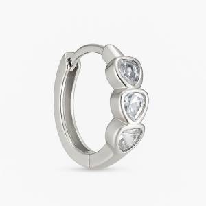 Trio Kalp Halka Küpe 