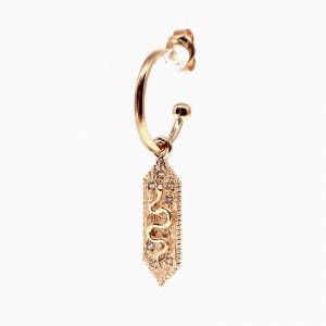 Serpent Küpe 1 (Rose)