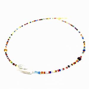 Barok İnci Color Mix Boncuk Kolye