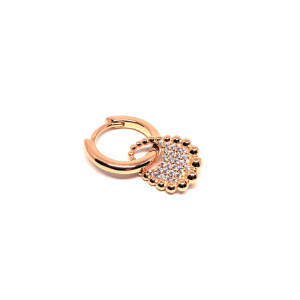 Halkası Çıkan Damla Küpe (Rose)