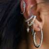 İnci Tamtur Ear Cuff M (Beyaz) - 10370