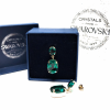 İtalyan, Swarovski Emerald Drop Taş Küpe - 4196