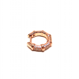 İthal Bone Halka Küpe (Rose)