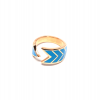 Mavi Ok Serçe Parmak Yüzüğü
